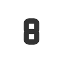 иконка number 8 small, number, small