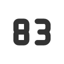 иконка number 83 small, number, 83, small