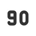 иконка number 90 small, number, 90, small