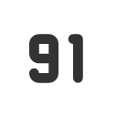 иконка number 91 small, number, 91, small
