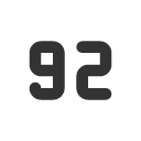 иконка number 92 small, number, 92, small