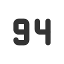 иконка number 94 small, number, 94, small