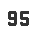 иконка number 95 small, number, 95, small