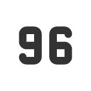 иконка number 96 small, number, 96, small