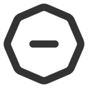 иконки octagon minus, octagon, minus, минус