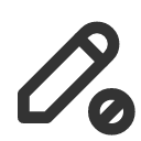 иконки pencil cancel, pencil, cancel, отмена
