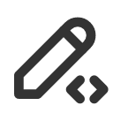 иконки pencil code, pencil, code, код
