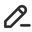 иконки pencil minus, pencil, minus, минус
