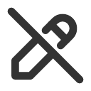 иконки pencil off, pencil, off