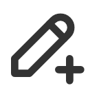 иконка pencil plus, pencil, plus, плюс