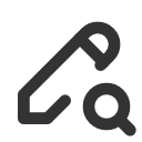 иконка pencil search, pencil, search, поиск