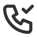 иконка phone check, phone, телефон, check, галочка