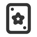 иконка play card star, play, играть, card, кредитная карточка, star, звезда