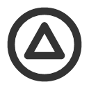 иконка playstation triangle, playstation, triangle, треугольник