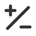 иконка plus minus, plus, плюс, minus, минус