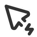 иконка pointer bolt, pointer, поиск, bolt, напряжение