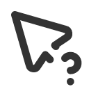иконка pointer question, pointer, поиск, question, вопрос