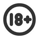 иконки rating 18 plus, rating, 18, plus, плюс