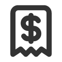 иконки receipt dollar, receipt, dollar, доллар