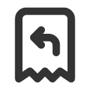 иконки receipt refund, receipt, refund