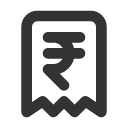 иконка receipt rupee, receipt, rupee