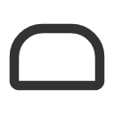 иконки rectangle rounded top, rectangle, rounded, top