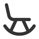 иконка rocking chair, rocking, chair, кресло
