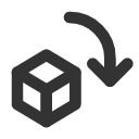 иконка rotate 3d, rotate, вращать, 3d, объем