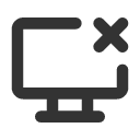 иконка screen share off, screen, экран, share, off