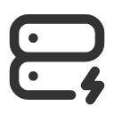 иконка server bolt, server, сервер, bolt, напряжение