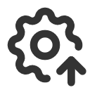 иконка settings up, settings, настройки, up, стрелка вверх