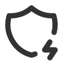 иконки shield bolt, shield, щит, bolt, напряжение
