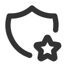 иконка shield star, shield, щит, star, звезда