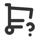 иконка shopping cart question, shopping, шоппинг, cart, корзина, question, вопрос