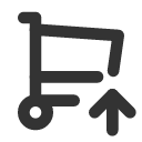 иконка shopping cart up, shopping, шоппинг, cart, корзина, up, стрелка вверх