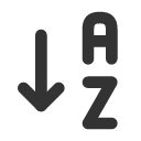 иконка sort ascending letters, sort, ascending, letters