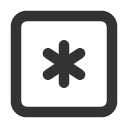 иконки square asterisk, square, asterisk, звездочка
