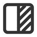 иконка square half, square, half, батарея