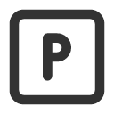 иконки square letter p, square, letter, почта