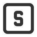 иконка square letter s, square, letter, почта