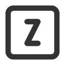 иконка square letter z, square, letter, почта