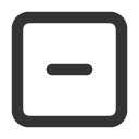 иконка square minus, square, minus, минус