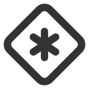 иконки square rotated asterisk, square, rotated, asterisk, звездочка