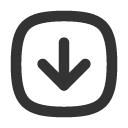 иконки square rounded arrow down, square, rounded, arrow, стрелка, down