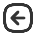 иконки square rounded arrow left, square, rounded, arrow, стрелка, left
