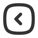 иконки square rounded chevron left, square, rounded, chevron, left, стрелка