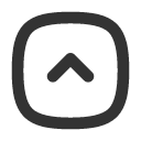 иконка square rounded chevron up, square, rounded, chevron, up, стрелка вверх