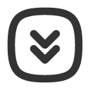 иконка square rounded chevrons down, square, rounded, chevrons, down, стрелка