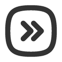 иконка square rounded chevrons right, square, rounded, chevrons, right, стрелка