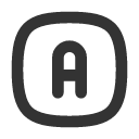 иконка square rounded letter a, square, rounded, letter, почта